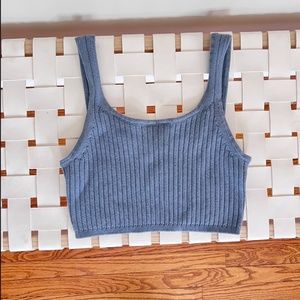 Aritzia Manila Cropped Ribbed Tank